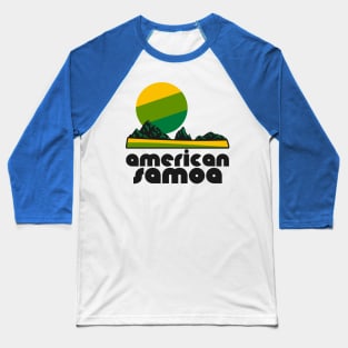 Retro American Samoa ))(( Tourist Souvenir National Park Design Baseball T-Shirt